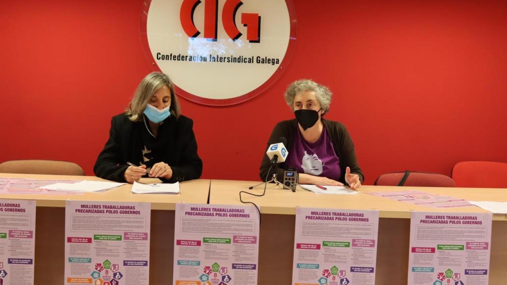 La CIG presenta la campaña de los actos del 8 de marzo.
