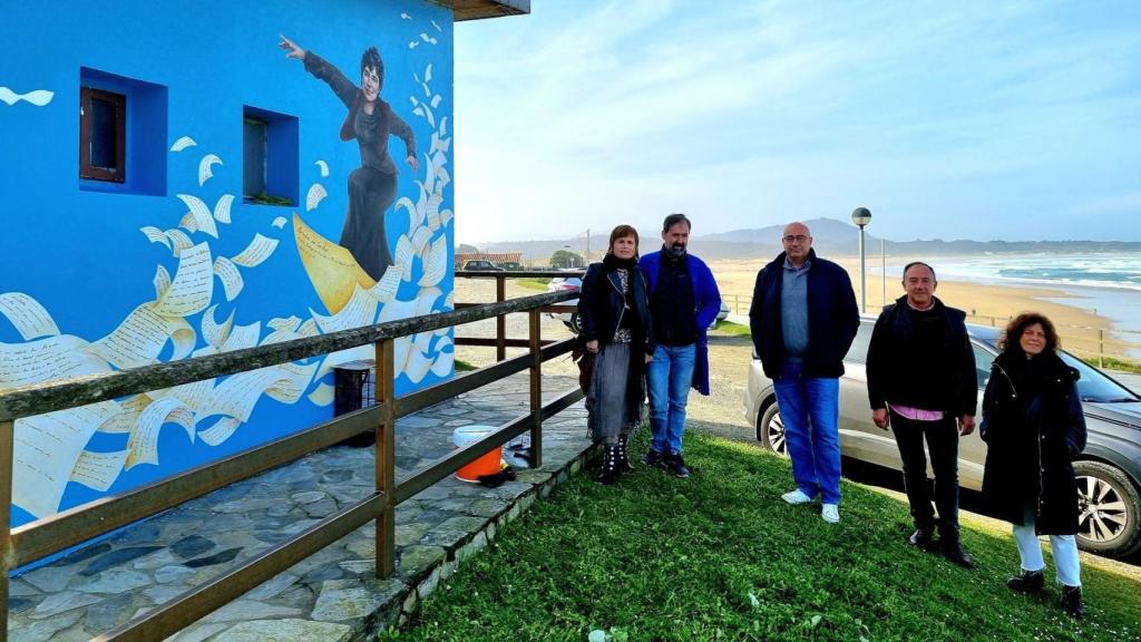 Homenaje plástico en el Día de Rosalía.