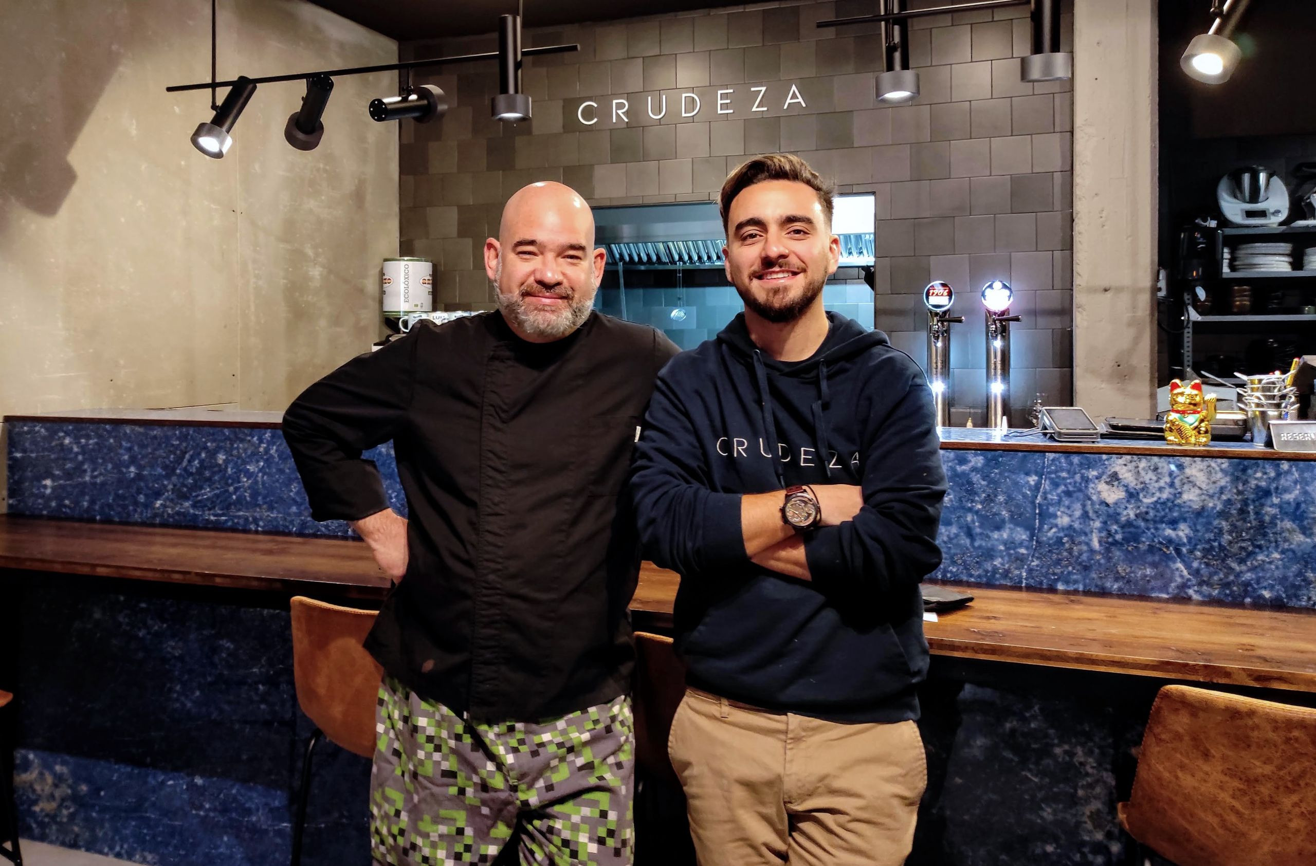 Óscar Gutiérrez y Andrés Rodríguez en Crudeza. Foto: Thalia García