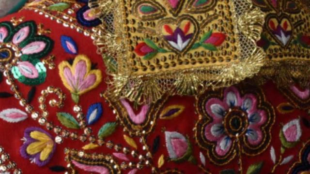 Detalle del bordado carbajalino