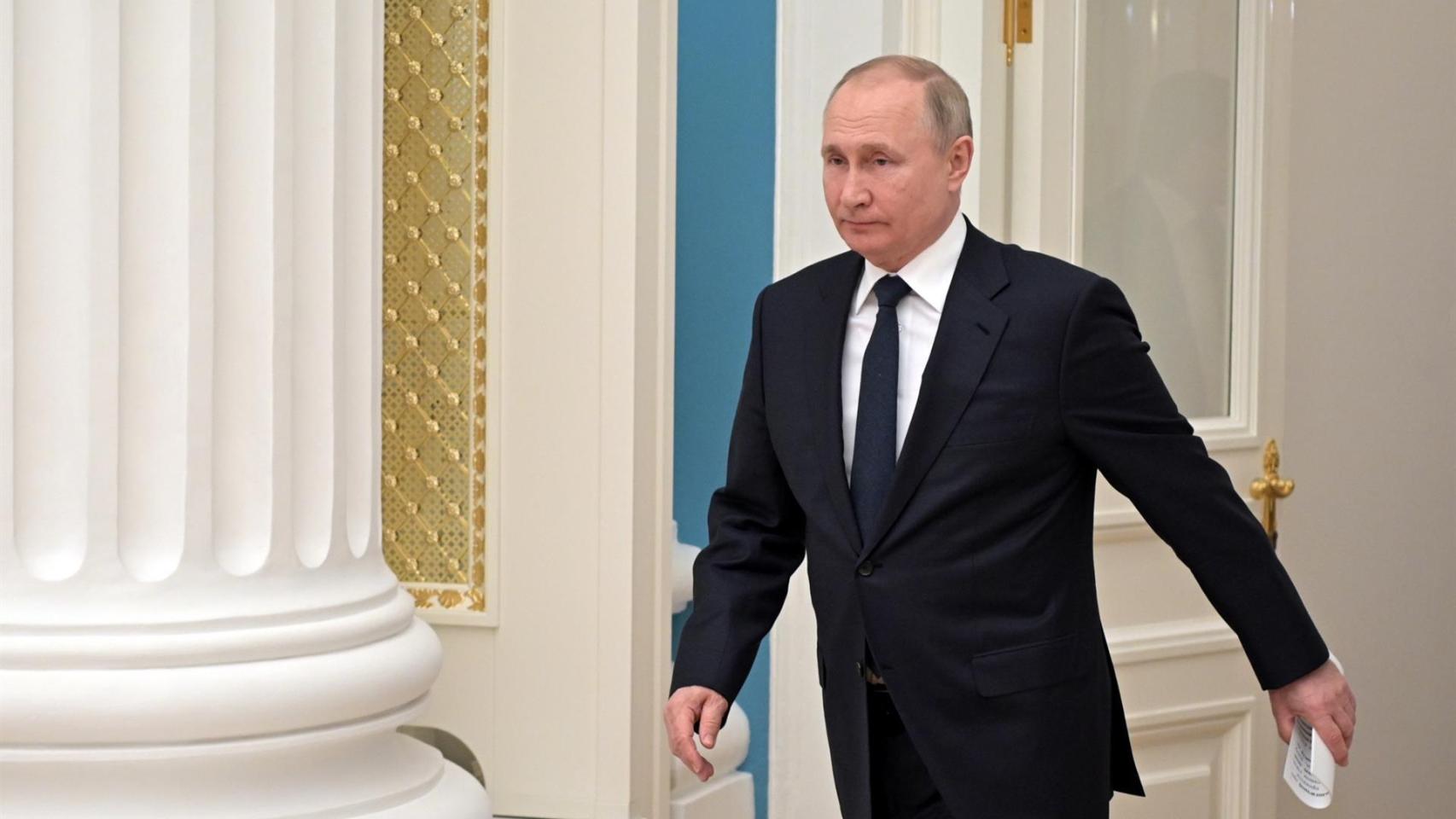 Vladímir Putin, presidente de Rusia, en el Kremlin.
