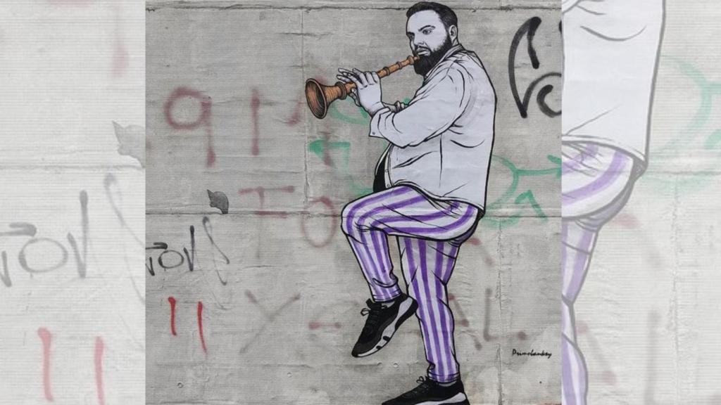 Grafiti del popular streamer Ibai Llanos