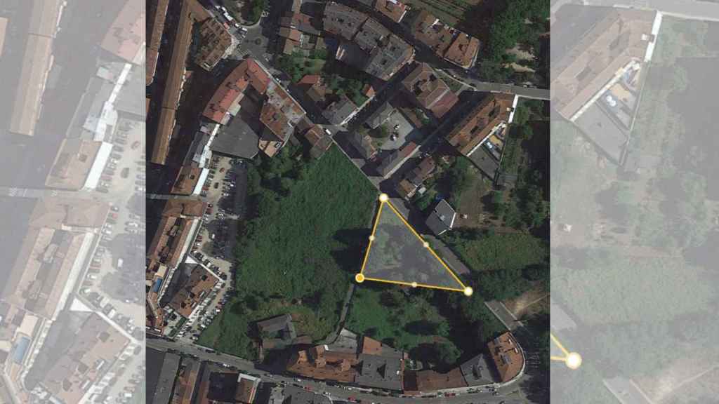 Ubicación del nuevo parque público de Ponteareas.