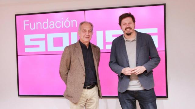 El presidente de Cecap, Andrés Martínez Medina, y el patrono de la Fundación Soliss, Celedonio Morales