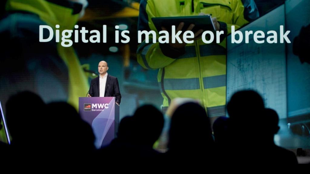 Nick Read, consejero delegado de Vodafone Group en el MWC.