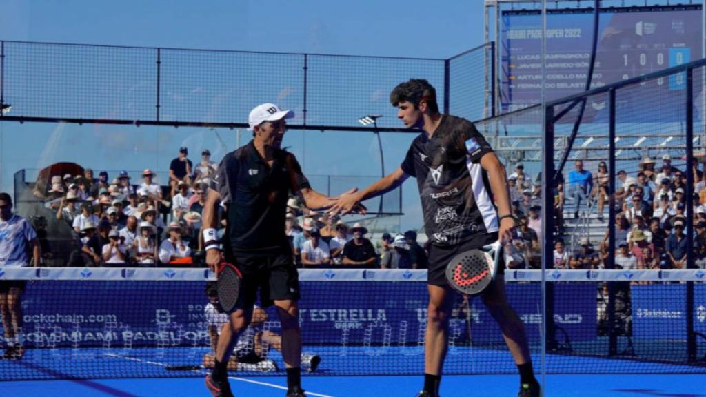 Fernando Belasteguín y Arturo Coello en la final de Miami