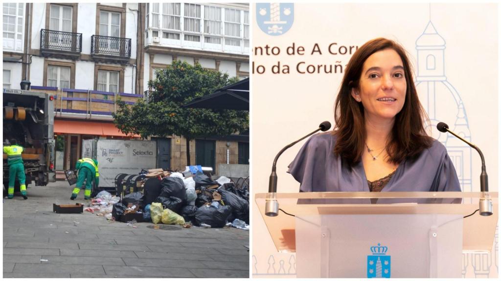 Inés Rey cargó contra el alcalde de A Coruña en 2019 por los problemas con la basura