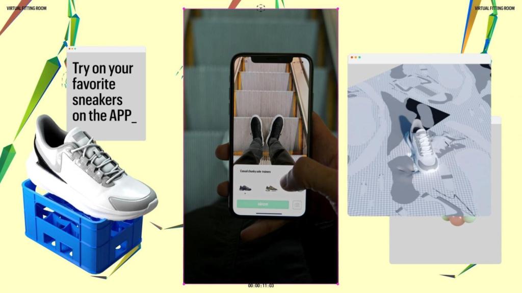 Probador virtual de sneakers de Pull&Bear.