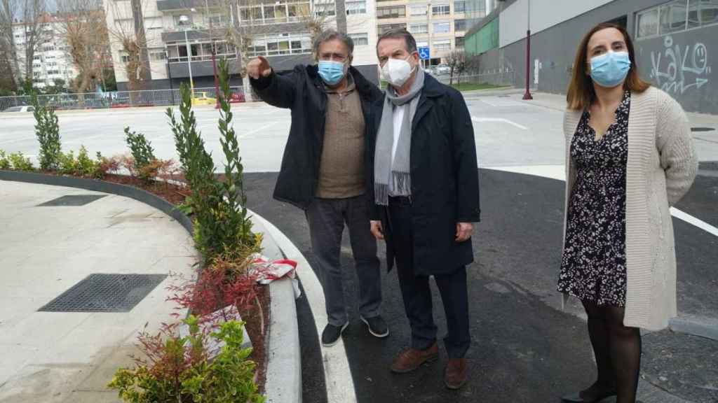 Inauguración de la calle Rosal en Vigo.