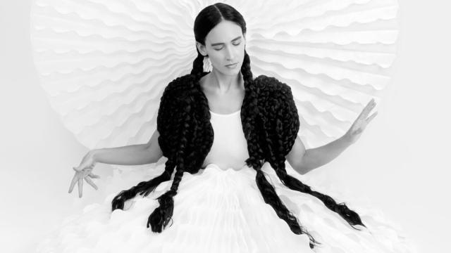 La Chica, encargada de inaugurar el Festival Internacional de Arte Sacro (FIAS). Foto: Adriana Berroteran