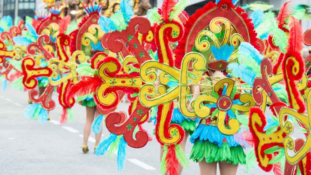 Desfile de Entroido en Pontevedra.