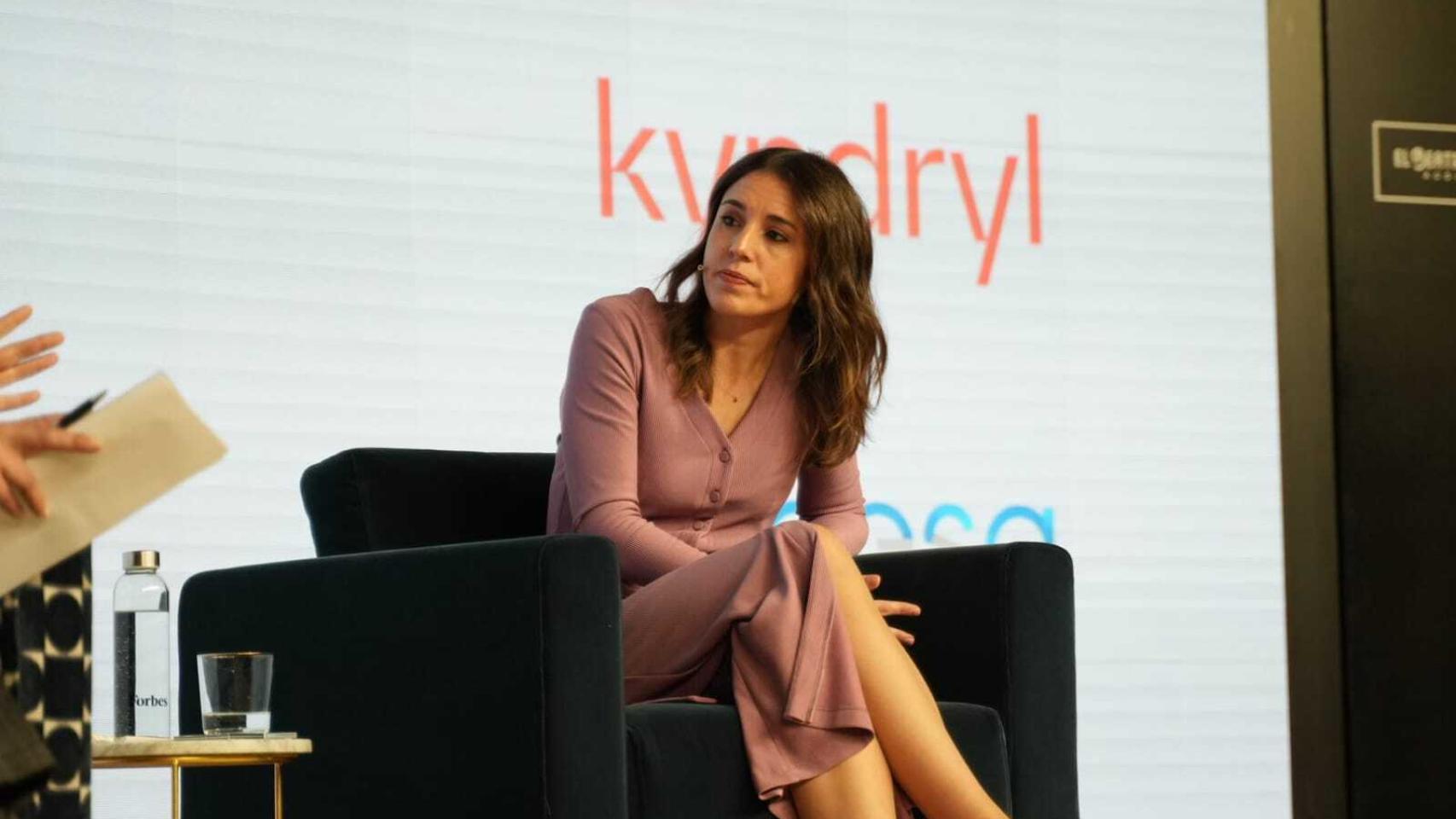 Irene Montero en el evento Forbes Summit Women.