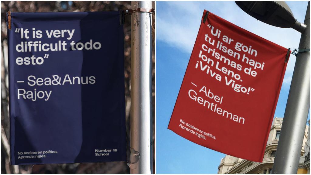 El inglés de Abel Caballero y Rajoy, protagonista de la campaña de una escuela de idiomas