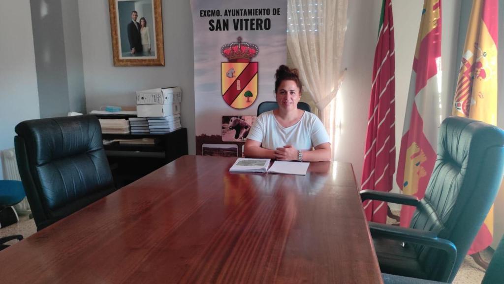 Vanesa Mezquita, alcaldesa de San Vitero (Zamora).