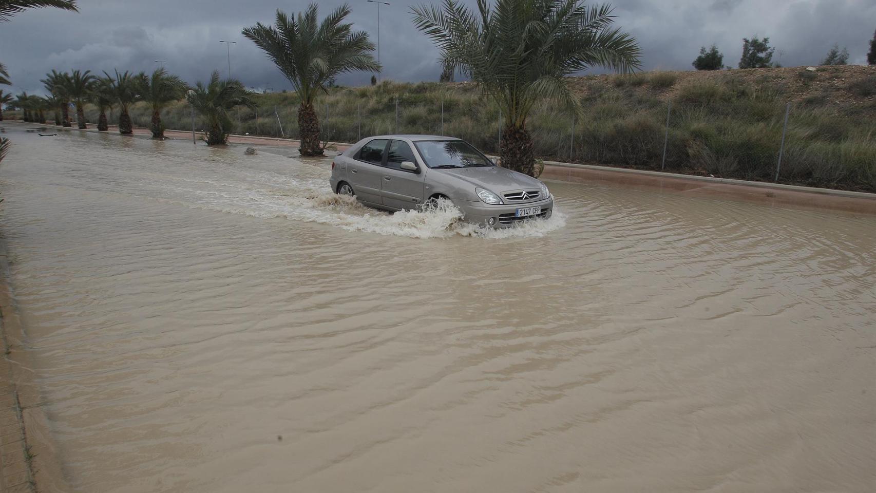 Fuertes lluvias en la provincia de Alicante, en una imagen de archivo.