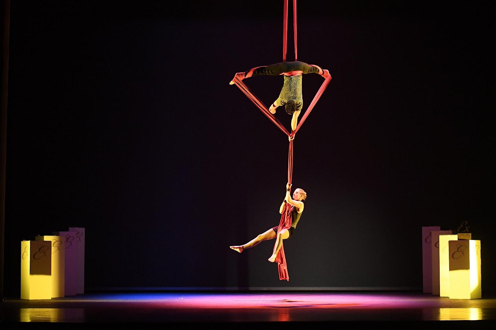 Imagen de espectáculo artístico de la Gala de los Premios Excellence, celebrada en A Coruña en febrero 2020