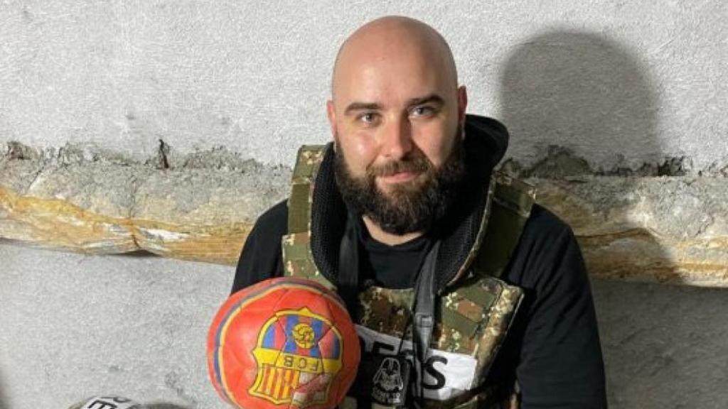 Pablo González, en una imagen de sus redes sociales, cubriendo la segunda guerra del Alto Karabaj.