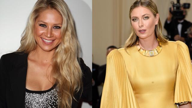 Anna Kournikova y María Sharápova en un montaje de EL ESPAÑOL.