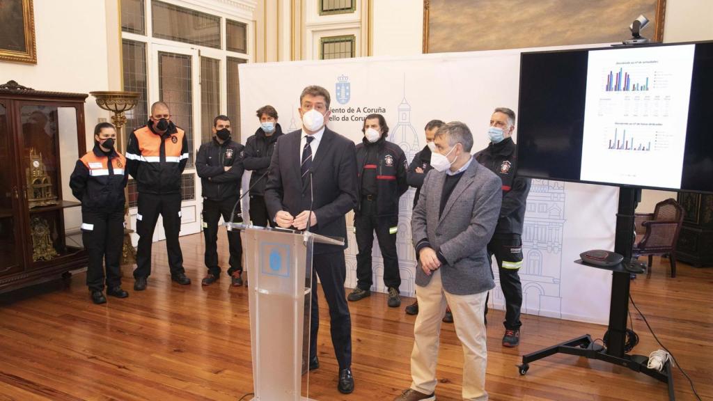 Los bomberos de A Coruña han presentado este lunes la Memoria Anual 2021