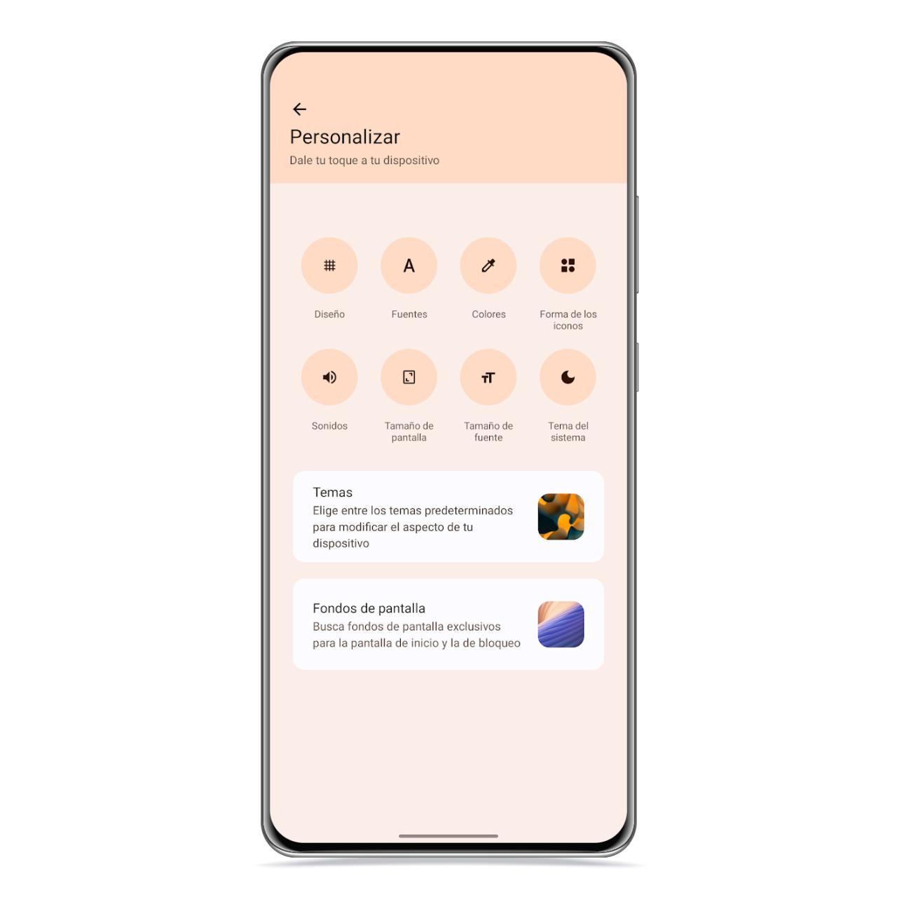 Personalización en Android 12