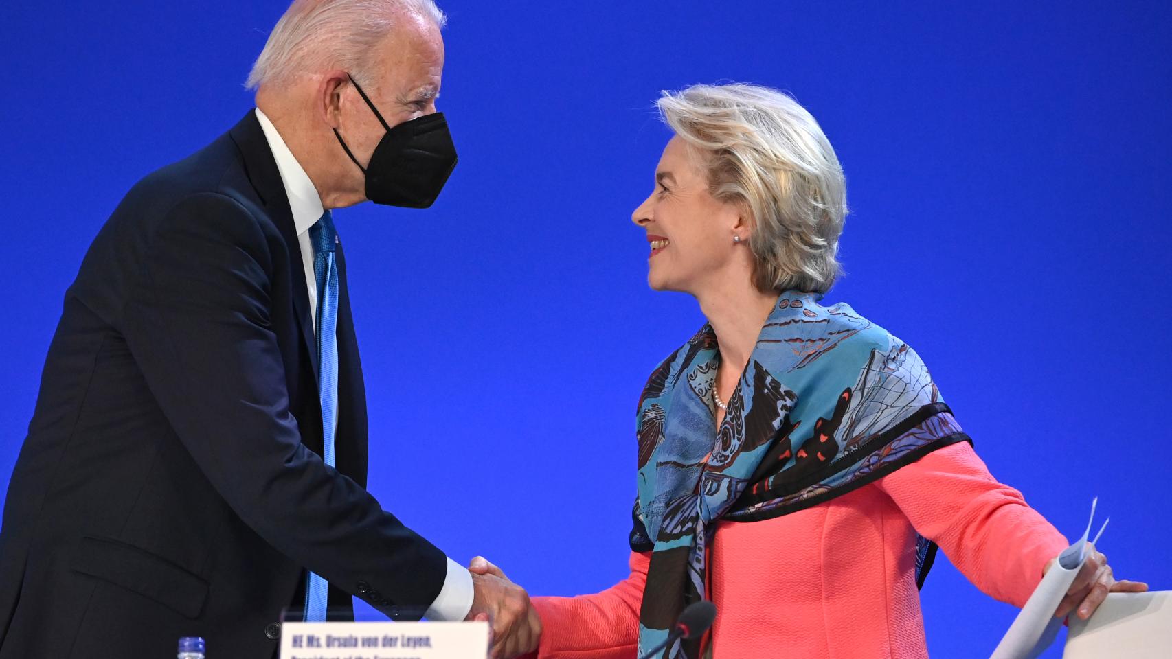 Joe Biden y Ursula Von der Leyen.