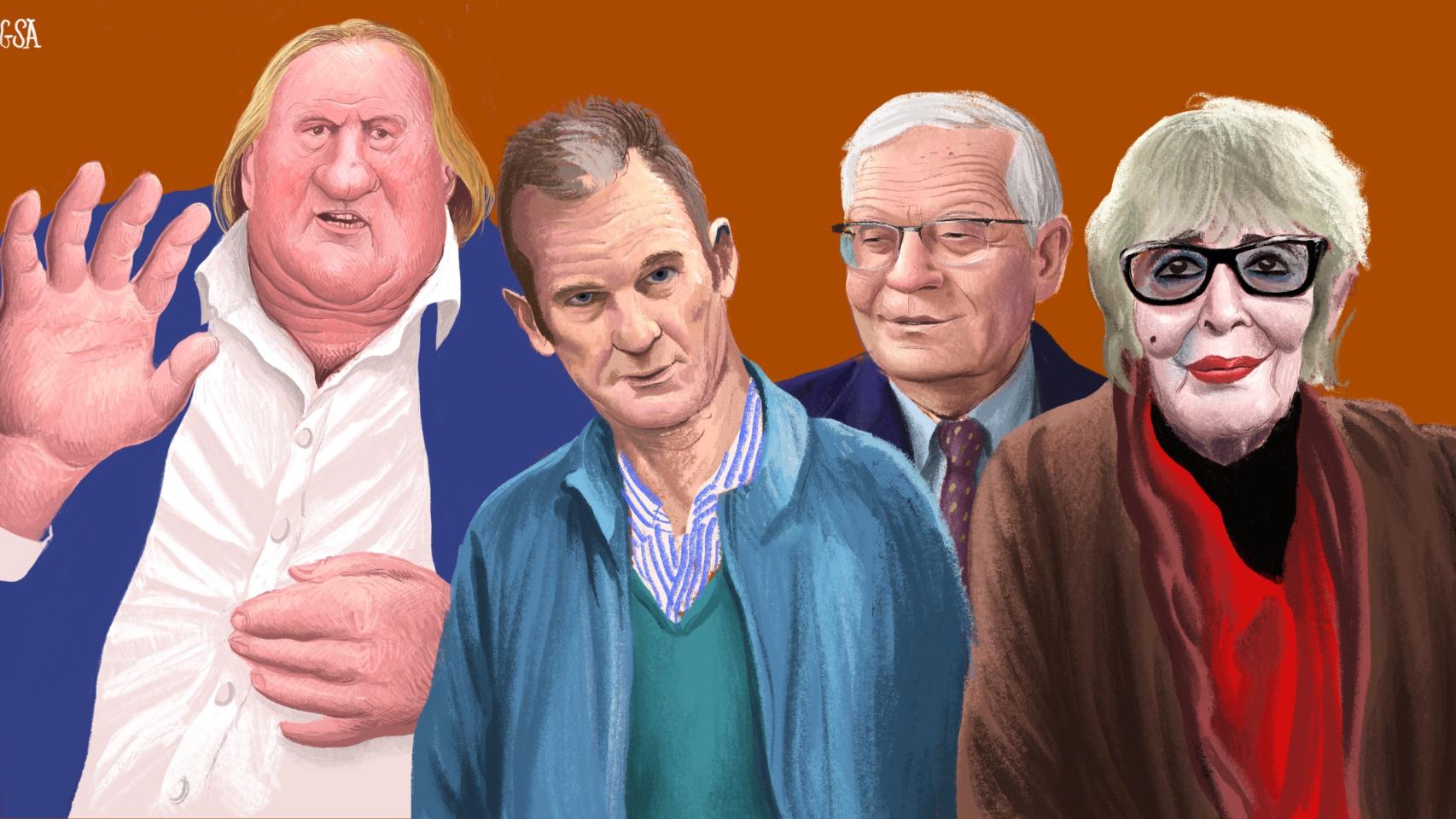 Josep Borrell, Concha Velasco, Gerard Depardieu e Iñaki Urdangarin.