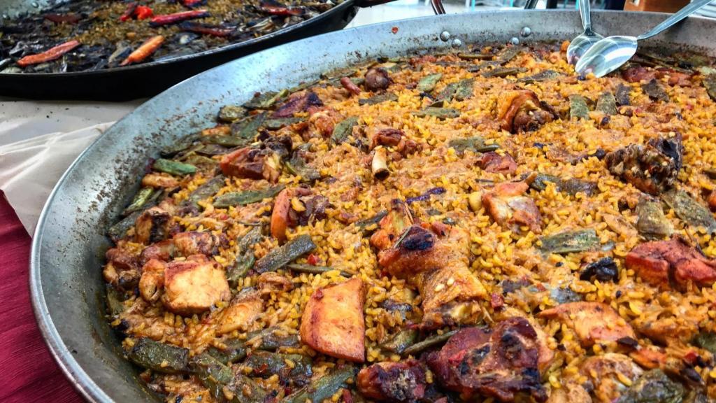 Paella valenciana.