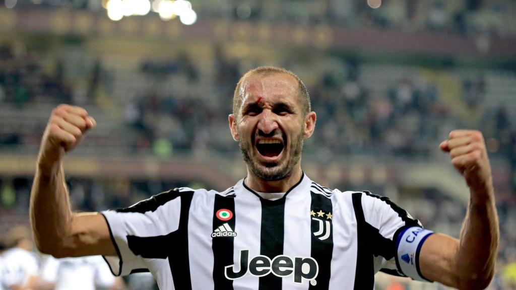 Giorgio Chiellini, en un partido de la Juventus de Turín de la temporada 2021/2022