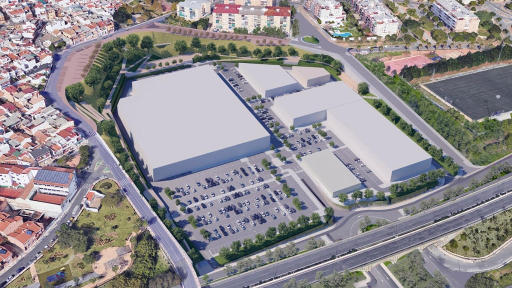 Ordenación prevista para el nuevo parque comercial de Málaga en Salyt.