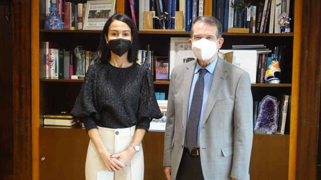 Isabel Pardo de Vera y Abel Caballero.