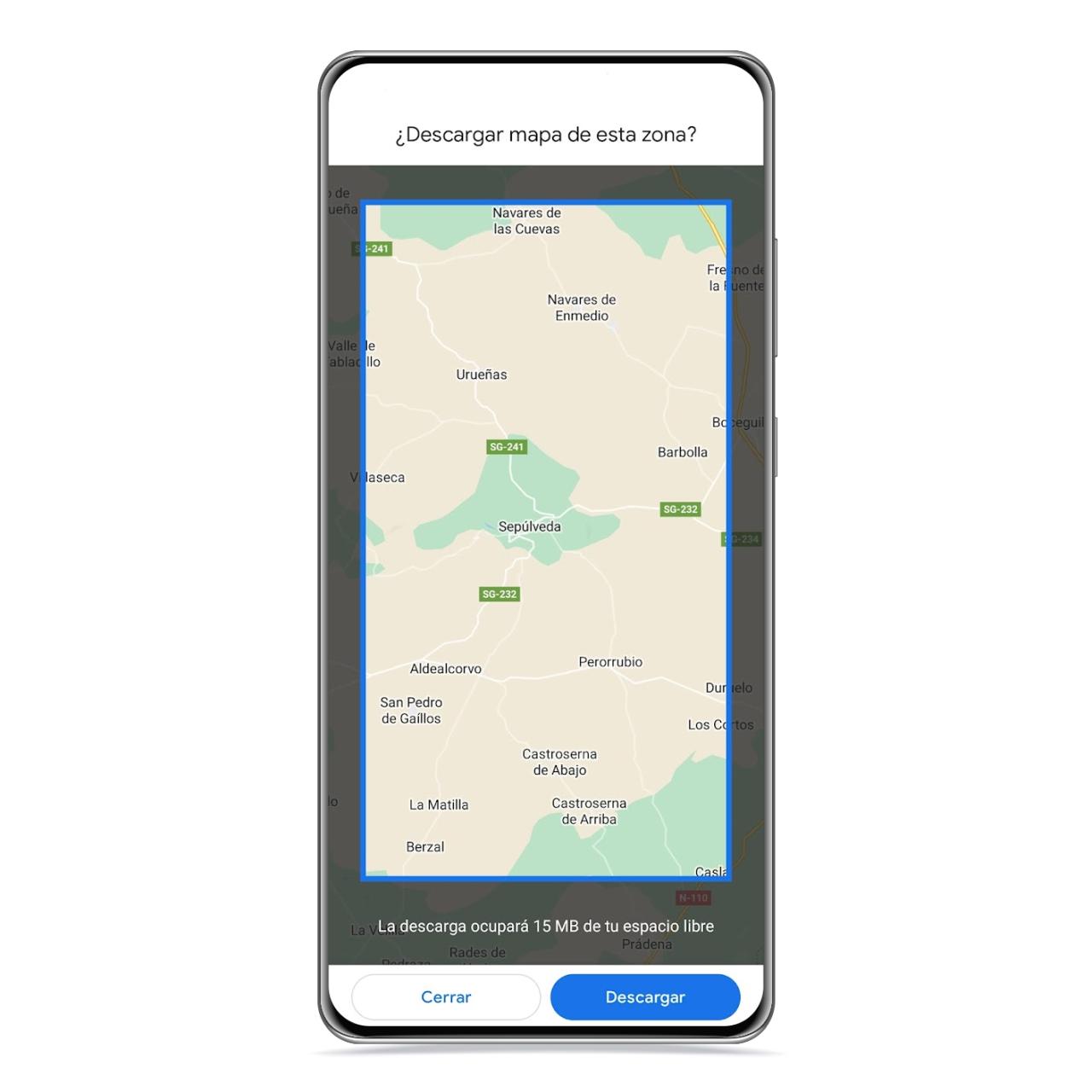 Zona de descarga de mapas