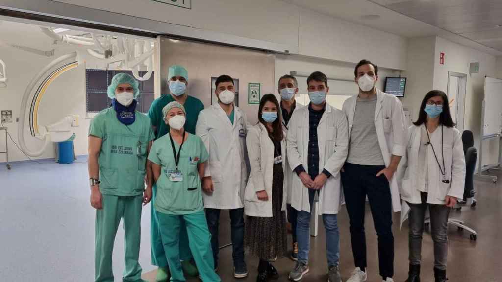Equipo de neurorradiología del Hospital Álvaro Cunqueiro de Vigo.