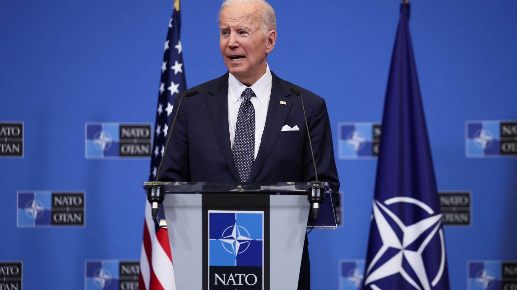 Joe Biden, en la cumbre de la OTAN en Bruselas.