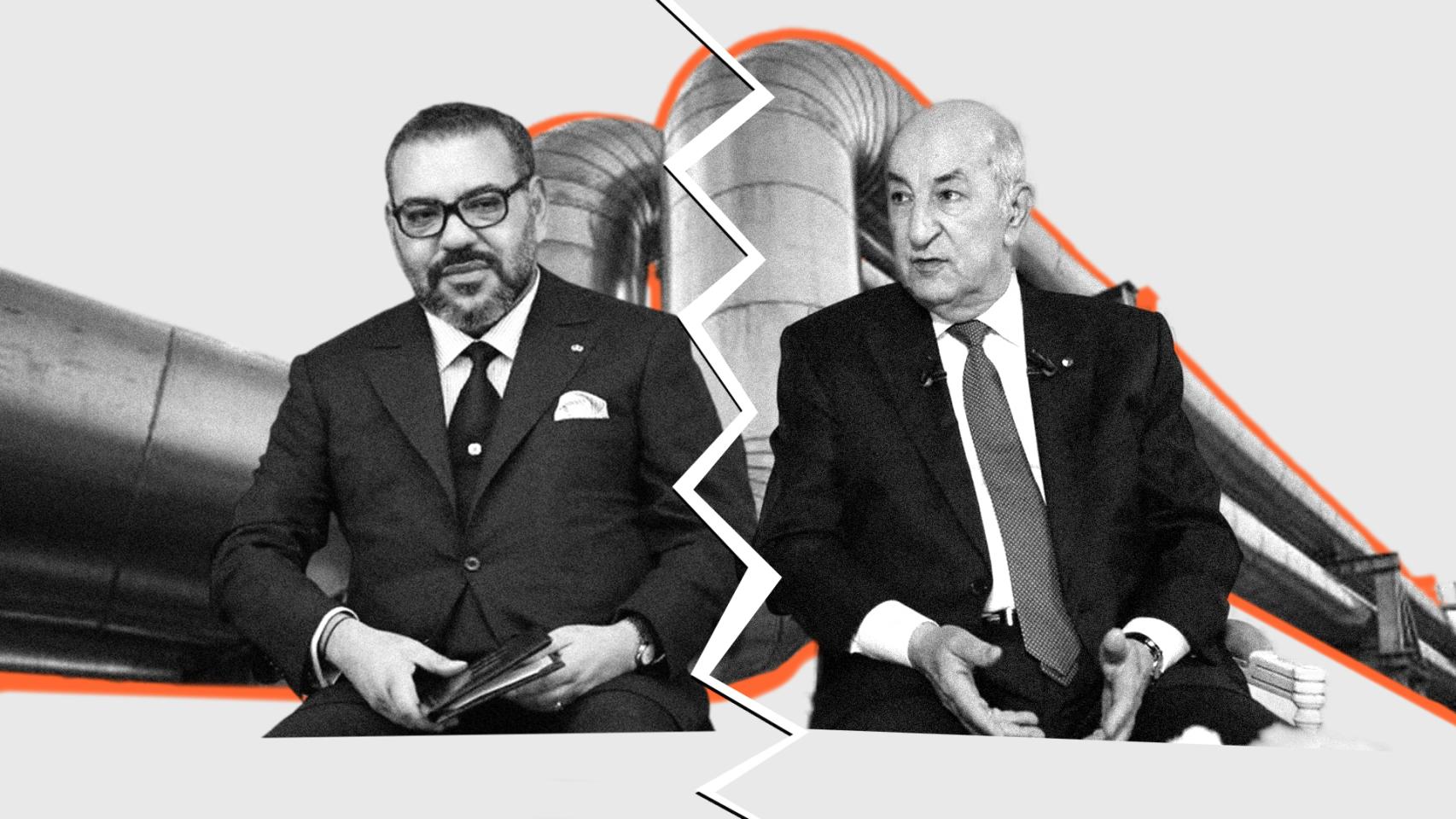 El rey de Marruecos y el presidente de Argelia.