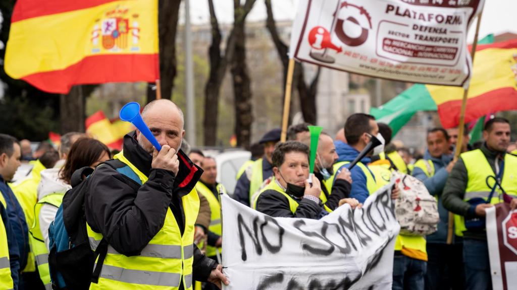 Manifestación de transportistas.