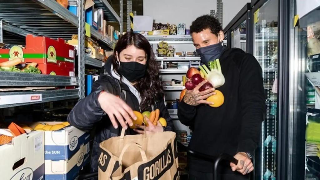 Imagen de una entrega proporcionada por Gorillas