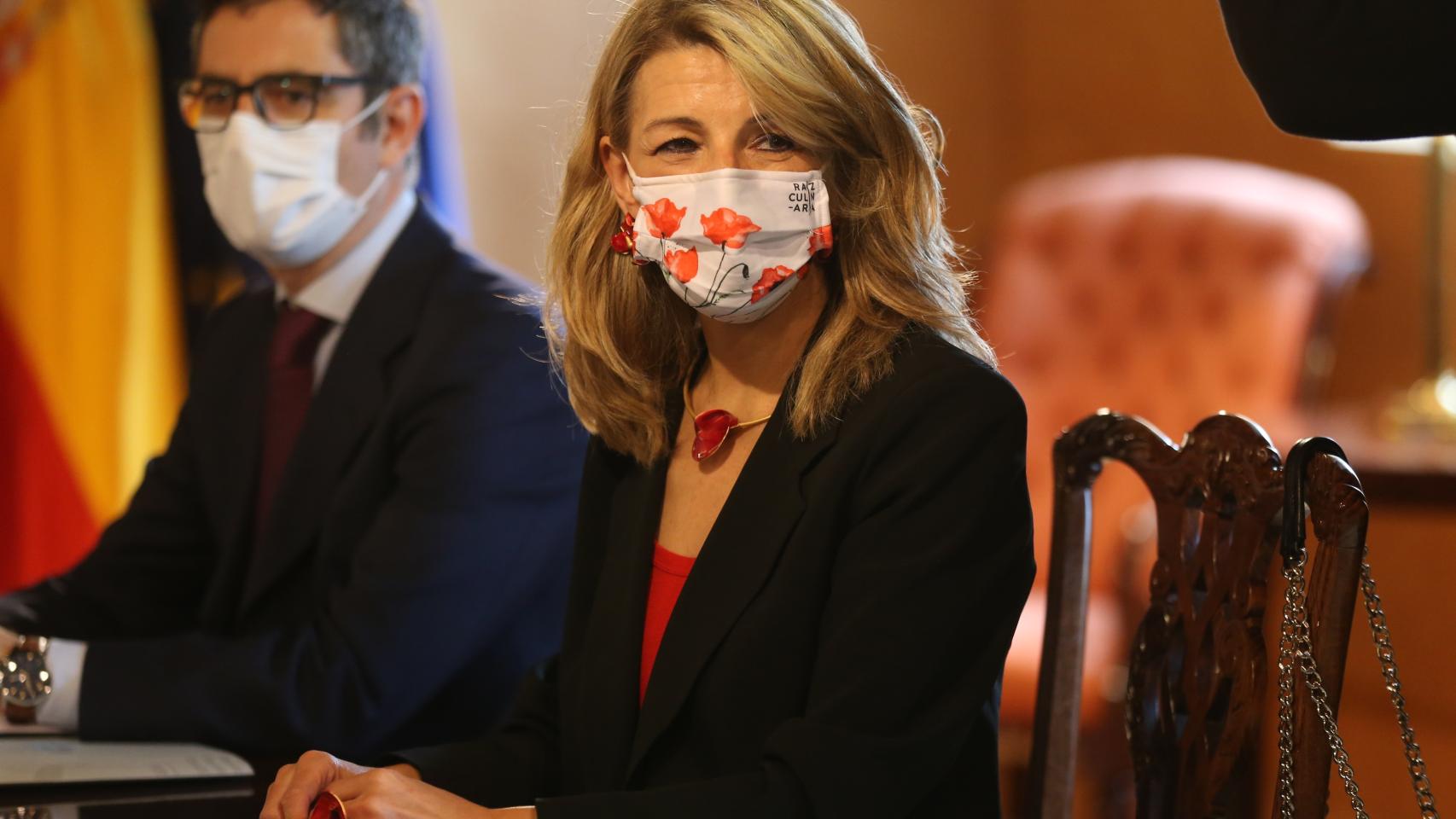 Los ministros Yolanda Díaz y Félix Bolaños, en una imagen de archivo.
