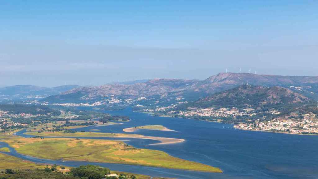 Vista del río Miño desde Santa Tecla, en A Guarda.
