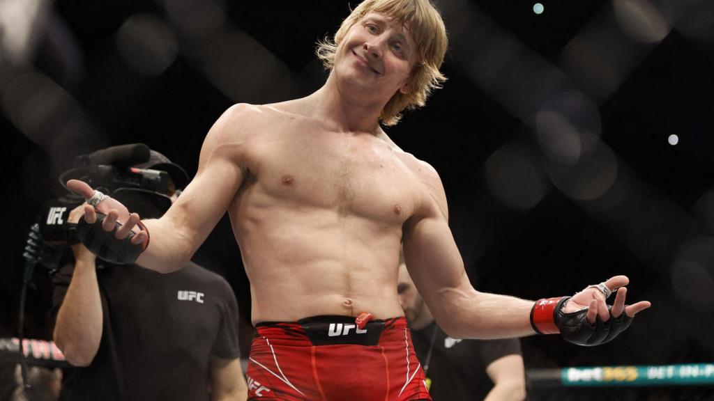 El luchador Paddy Pimblett, tras ganar su pelea de la UFC en Londres