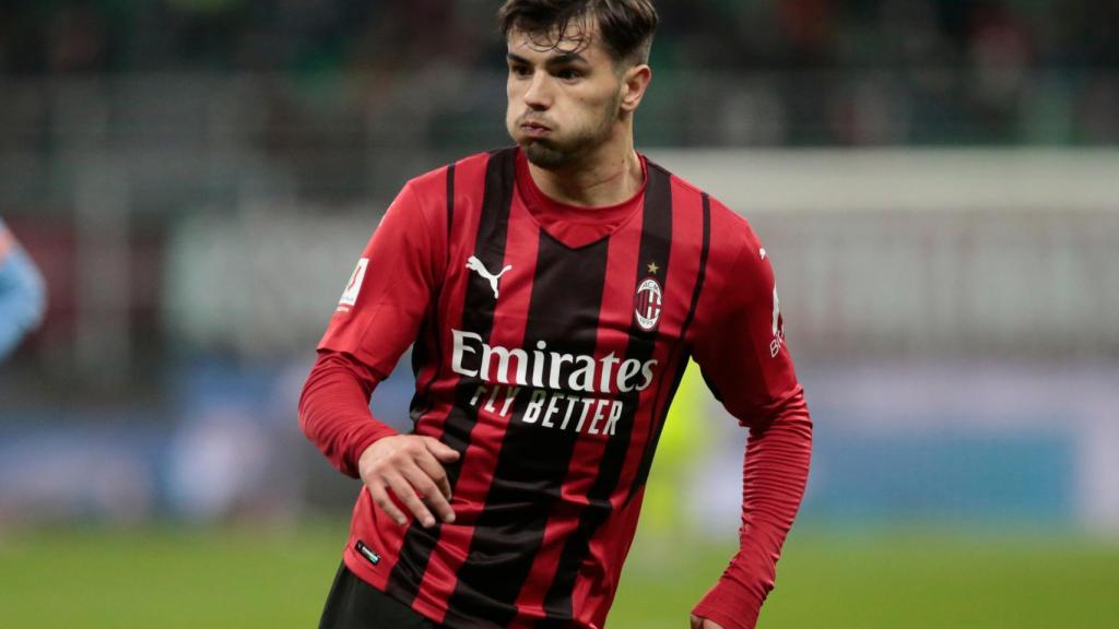 Brahim Díaz, con la camiseta del AC Milan