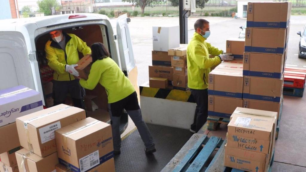 Un cargamento de medicamentos para Ucrania.