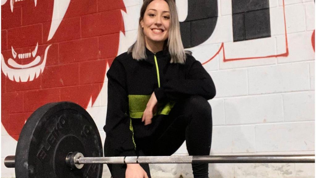 Ana Feijoo en el box de Crossfit Coruña, donde entrena.