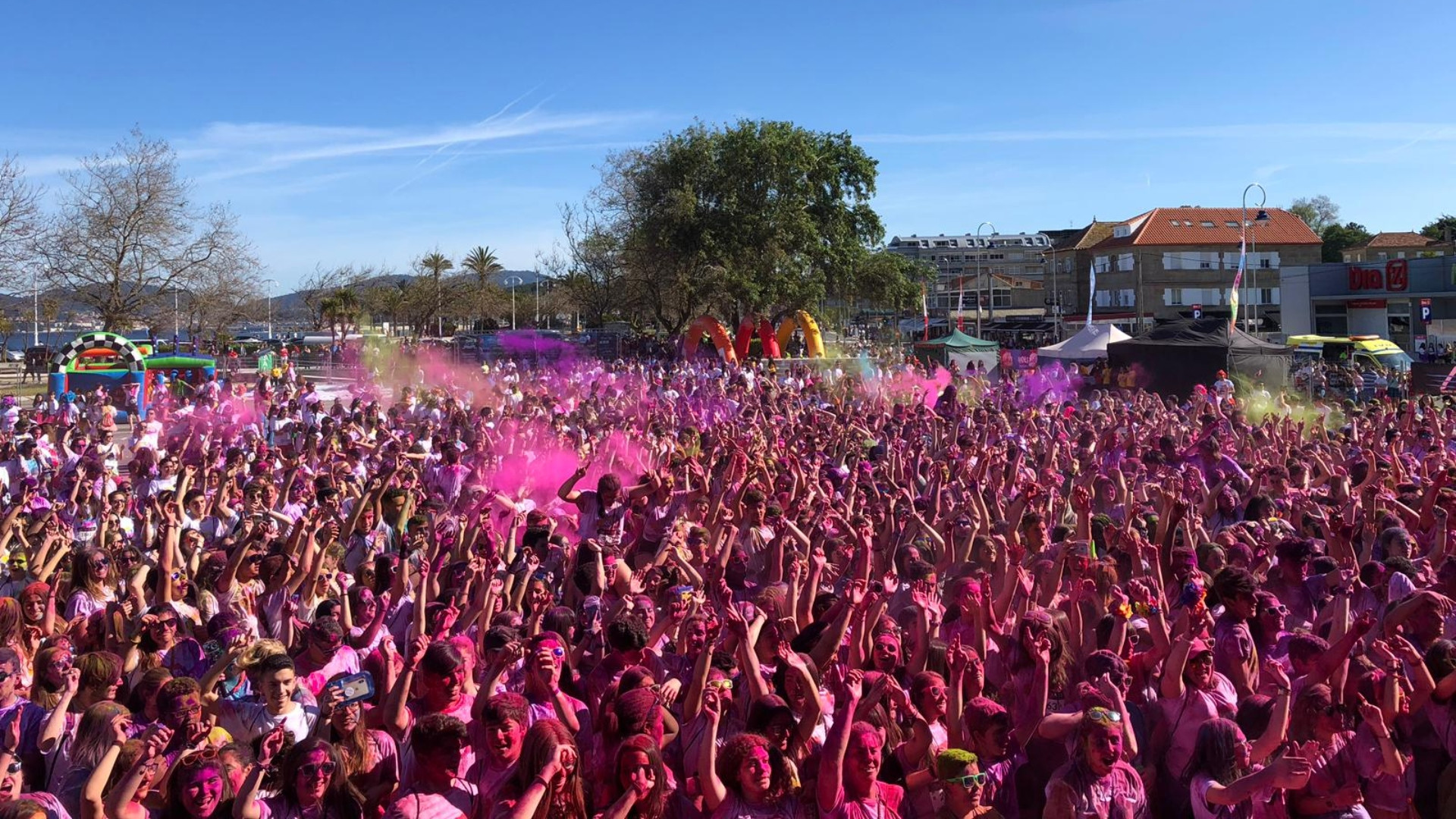 Carrera Holi en Vigo en 2019.