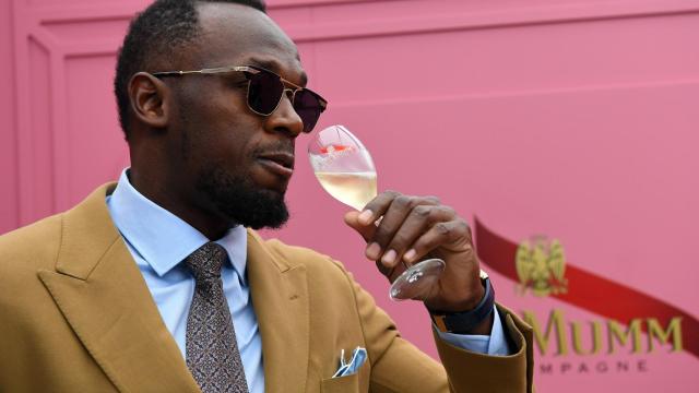 Usain Bolt durante un evento