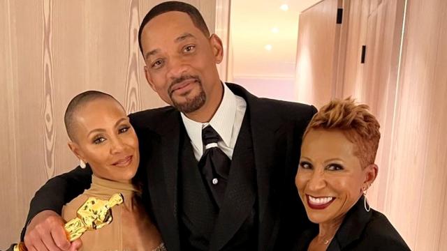 Jada Pinkett-Smith, Will Smith y Adrienne Banfield en una imagen de sus redes sociales.