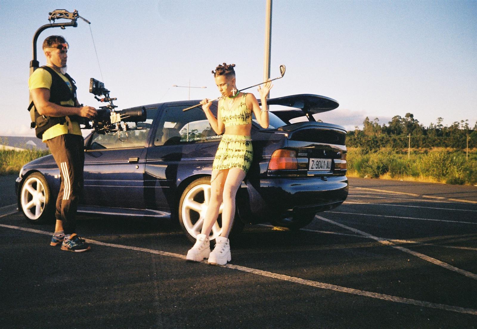 Juan Barbazán durante el rodaje de un videoclip (Cedida).