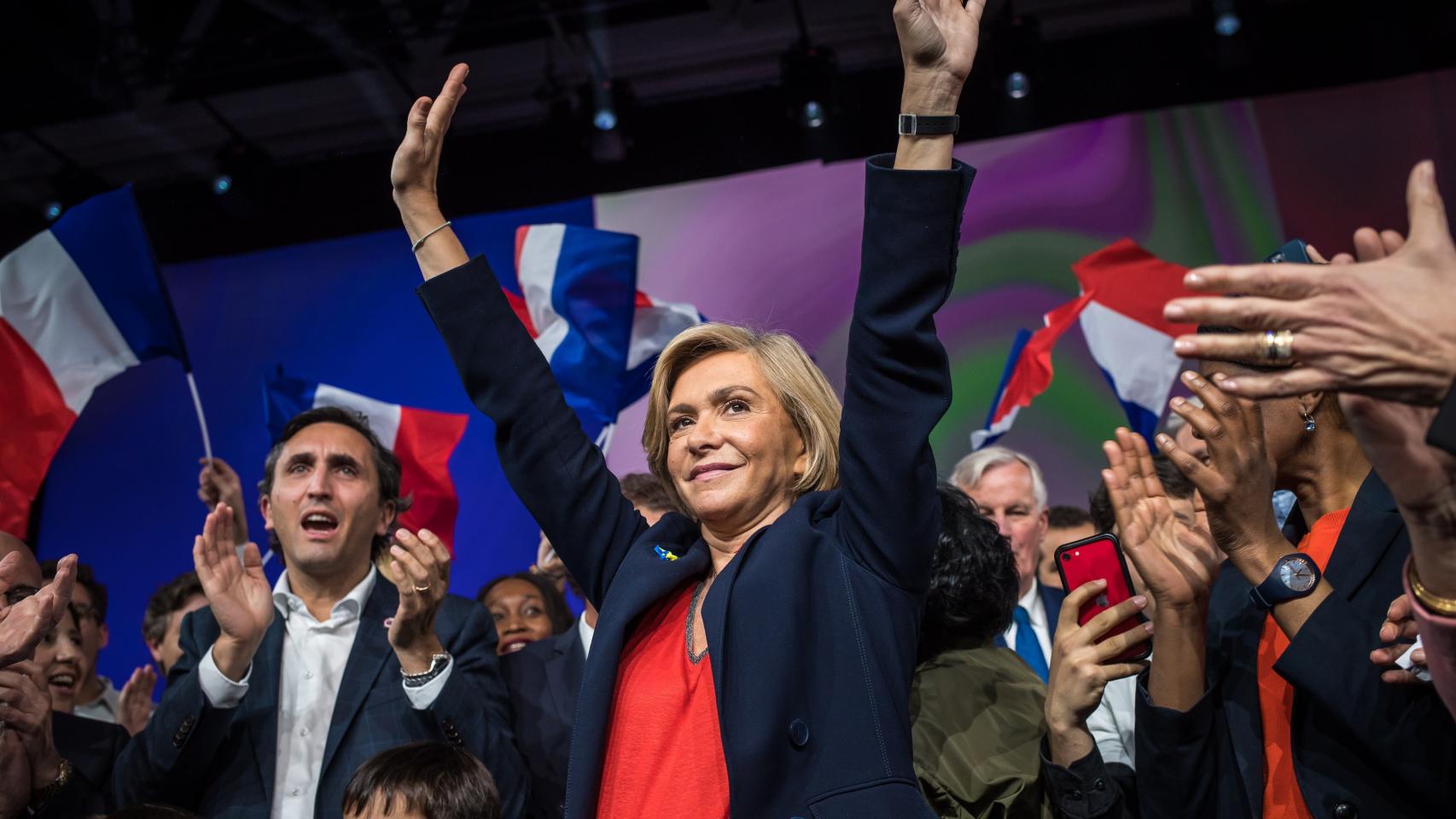 La candidata del partido de derechas Los Republicanos, Valerie Pecresse.