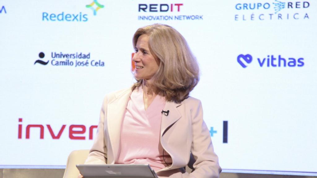 Cristina Garmendia, presidenta de Cotec, durante su intervención en la mesa redonda 'La economía española ante la recuperación de la Covid-19 y la guerra de Ucrania', en la primera jornada del 'Wake Up, Spain!'.