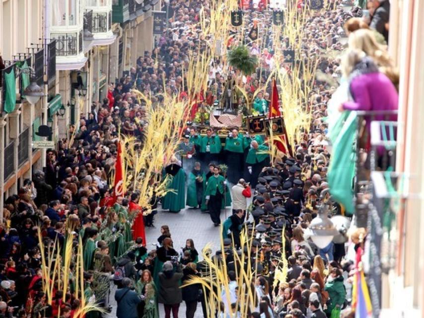 Procesión de Domingo de Ramos en Valladolid en 2019 / ICAL