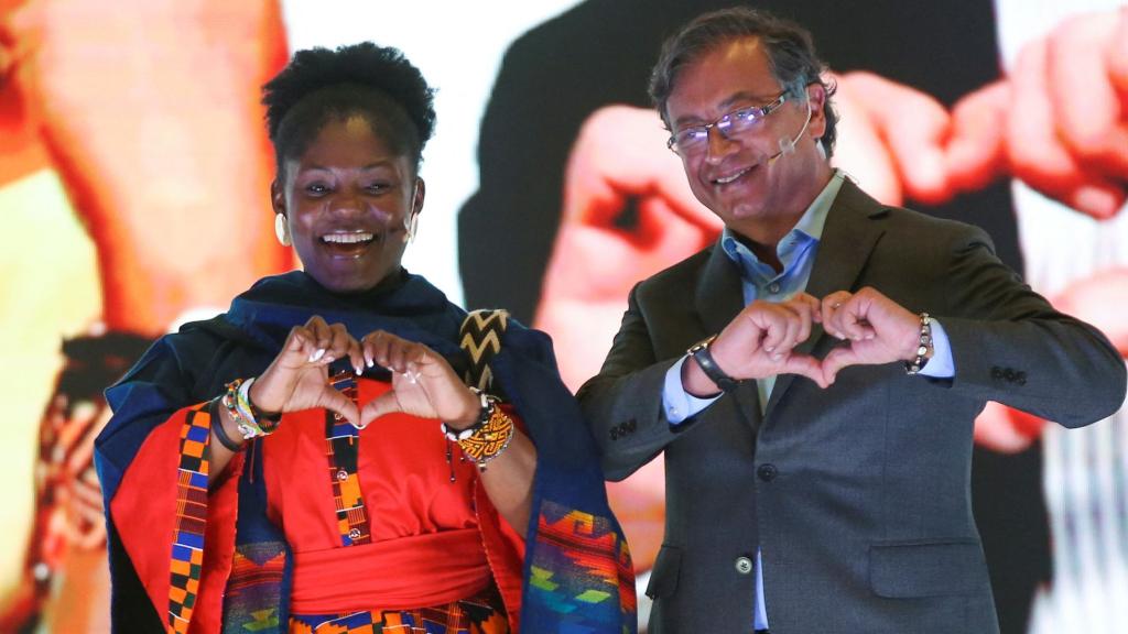 Gustavo Petro y su vicepresidenta Francia Márquez.